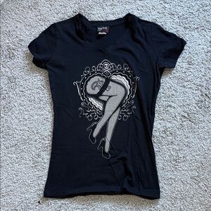 RockSteady Black Artistic Graphic Tee